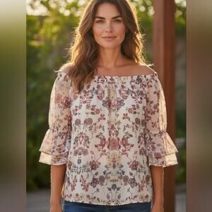 Alyx | Off-Shoulder | Floral Blouse | Size 1X